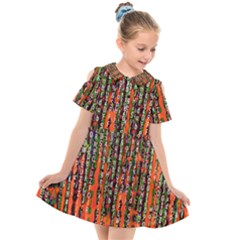 Matrix Technology Data Digital Kids  Short Sleeve Shirt Dress by Vaneshart