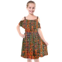 Matrix Technology Data Digital Kids  Cut Out Shoulders Chiffon Dress by Vaneshart