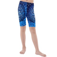 Brain Web Network Spiral Think Kids  Mid Length Swim Shorts by Vaneshart