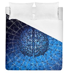 Brain Web Network Spiral Think Duvet Cover (queen Size) by Vaneshart