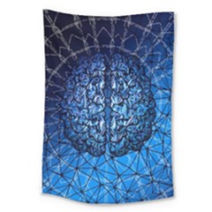 Brain Web Network Spiral Think Large Tapestry by Vaneshart