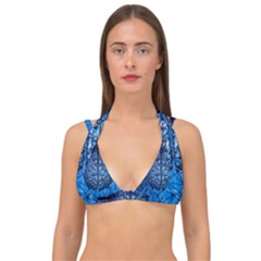 Brain Web Network Spiral Think Double Strap Halter Bikini Top