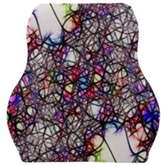 Web Network Abstract Connection Car Seat Velour Cushion  by Vaneshart