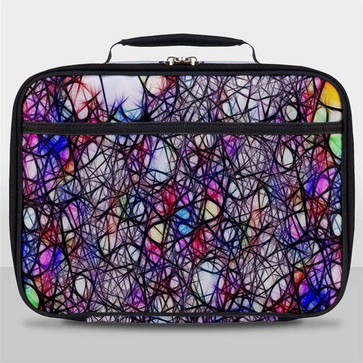 Web Network Abstract Connection Full Print Lunch Bag