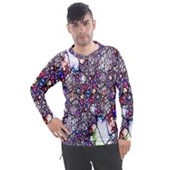 Web Network Abstract Connection Men s Pique Long Sleeve Tee