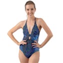 Matrix Technology Data Digital Halter Cut-Out One Piece Swimsuit View1