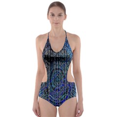 Matrix Technology Data Digital Cut-out One Piece Swimsuit by Vaneshart