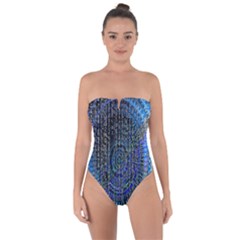 Matrix Technology Data Digital Tie Back One Piece Swimsuit by Vaneshart