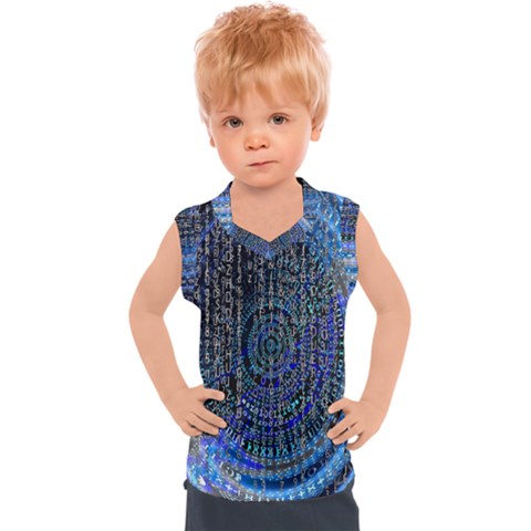 Matrix Technology Data Digital Kids  Sport Tank Top by Vaneshart