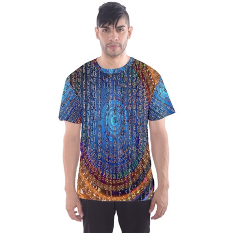 Matrix Technology Data Digital Men s Sports Mesh Tee by Vaneshart