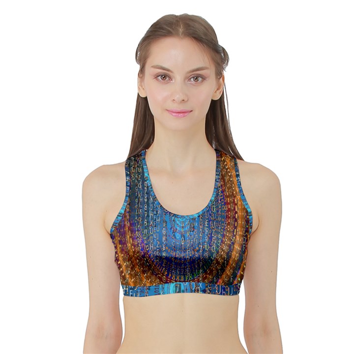 Matrix Technology Data Digital Sports Bra with Border