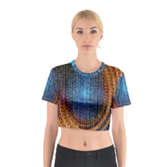 Matrix Technology Data Digital Cotton Crop Top by Vaneshart