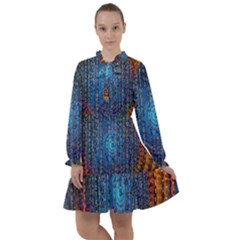 Matrix Technology Data Digital All Frills Chiffon Dress