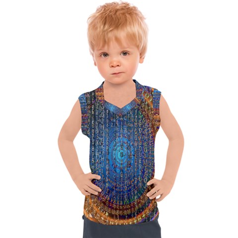 Matrix Technology Data Digital Kids  Sport Tank Top by Vaneshart