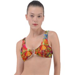 Kaleidoscope Mandala Color Ring Detail Bikini Top