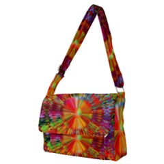 Kaleidoscope Mandala Color Full Print Messenger Bag (m)