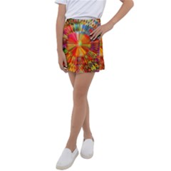 Kaleidoscope Mandala Color Kids  Tennis Skirt