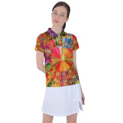 Kaleidoscope Mandala Color Women s Polo Tee