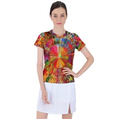 Kaleidoscope Mandala Color Women s Sports Top by Vaneshart