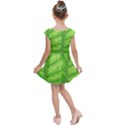 Green Bright Digital Manipulation Kids  Cap Sleeve Dress View2