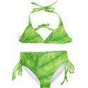 Green Bright Digital Manipulation Kids  Classic Bikini Set View1