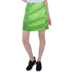 Green Bright Digital Manipulation Tennis Skirt