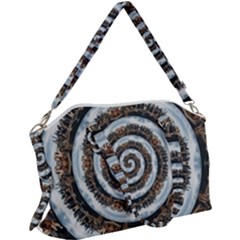 Spiral City Urbanization Cityscape Canvas Crossbody Bag by Vaneshart