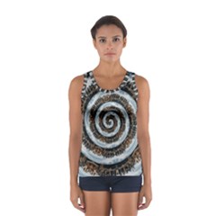 Spiral City Urbanization Cityscape Sport Tank Top  by Vaneshart