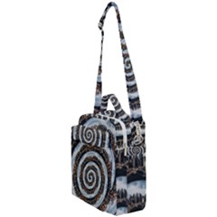 Spiral City Urbanization Cityscape Crossbody Day Bag by Vaneshart