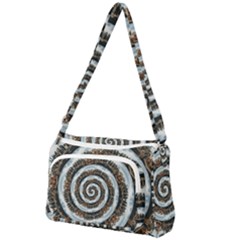 Spiral City Urbanization Cityscape Front Pocket Crossbody Bag by Vaneshart