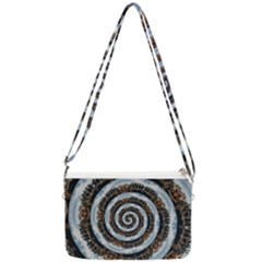 Spiral City Urbanization Cityscape Double Gusset Crossbody Bag by Vaneshart