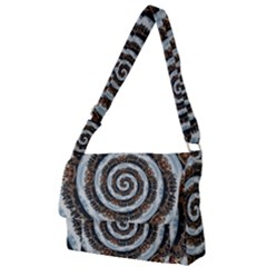 Spiral City Urbanization Cityscape Full Print Messenger Bag (l) by Vaneshart