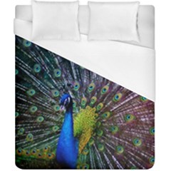 Peacock Colors Bird Colorful Duvet Cover (california King Size) by Vaneshart