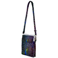 Peacock Colors Bird Colorful Multi Function Travel Bag