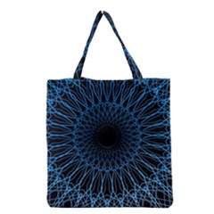 Abstract Rosette Web Network Grocery Tote Bag by Vaneshart