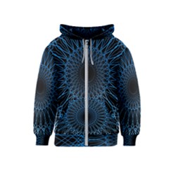 Abstract Rosette Web Network Kids  Zipper Hoodie by Vaneshart