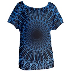 Abstract Rosette Web Network Women s Oversized Tee by Vaneshart