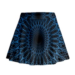 Abstract Rosette Web Network Mini Flare Skirt by Vaneshart