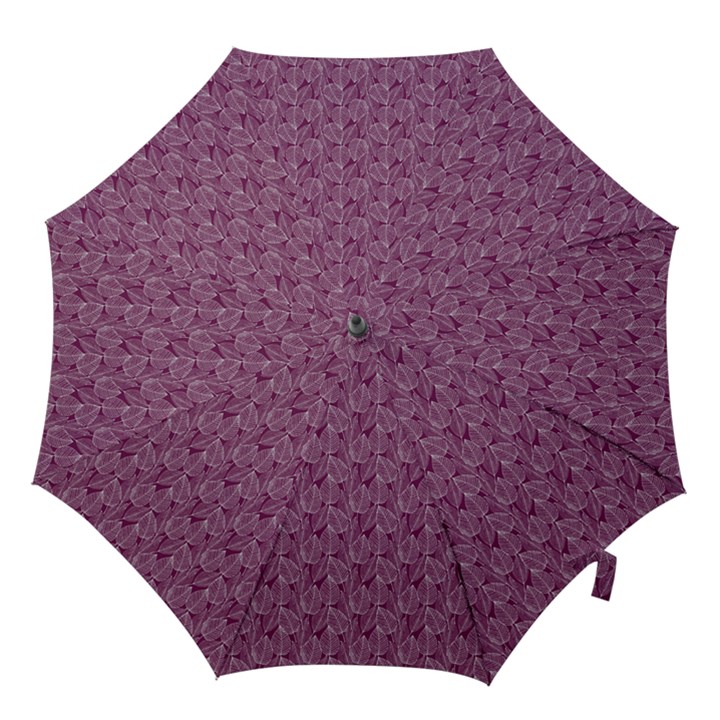 Leaf Pattern Lace Leaf Leaves Hook Handle Umbrellas (Large)