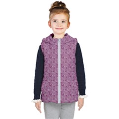 Leaf Pattern Lace Leaf Leaves Kids  Hooded Puffer Vest