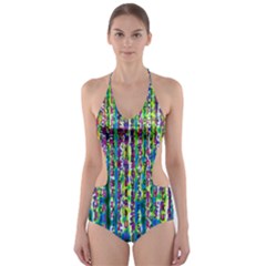 Matrix Technology Data Digital Cut-out One Piece Swimsuit by Vaneshart