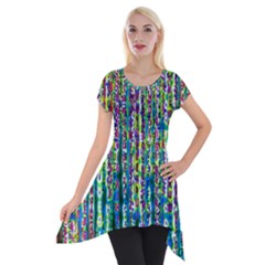 Matrix Technology Data Digital Short Sleeve Side Drop Tunic by Vaneshart