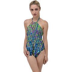 Matrix Technology Data Digital Go With The Flow One Piece Swimsuit by Vaneshart