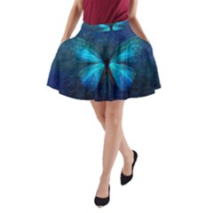 Animal Butterfly Insect A-line Pocket Skirt by Vaneshart