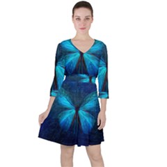 Animal Butterfly Insect Ruffle Dress