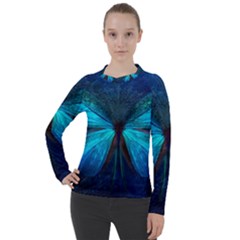 Animal Butterfly Insect Women s Pique Long Sleeve Tee