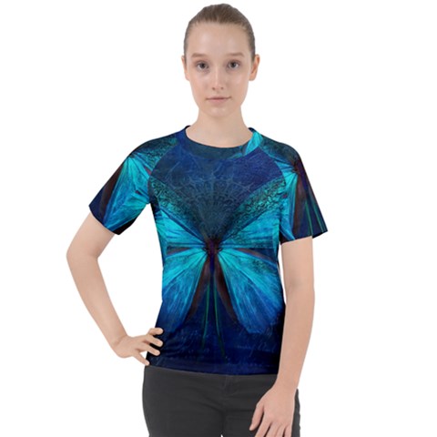 Animal Butterfly Insect Women s Sport Raglan Tee by Vaneshart