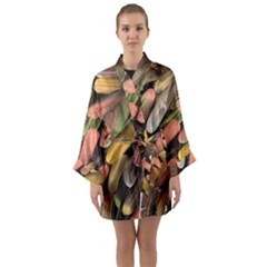 Texture Background Art Structure Long Sleeve Satin Kimono by Vaneshart