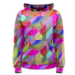 Multicolored Party Geo Design Print Women s Pullover Hoodie