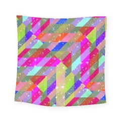 Multicolored Party Geo Design Print Square Tapestry (small)